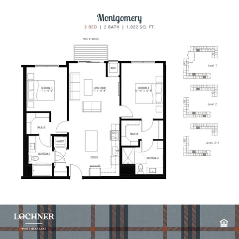 floor plan of the first level of the apartment
